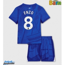 Chelsea Enzo Fernandez #8 Hjemmedraktsett Barn 2025-26 Kortermet (+ Korte bukser)